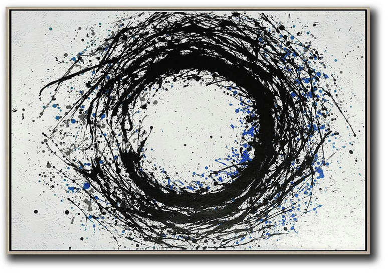 Modern Wall Decor,Oversized Horizontal Minimal Art On Canvas - Large Wall Art Canvas